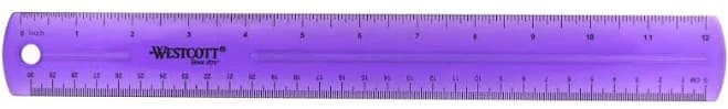 Westcott Jeweltone Plastic Ruler