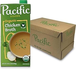 Organic Free Range Chicken Broth, 32 oz Carton (Case of 12)