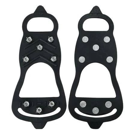 Micro spikes, Shoe spikes for winter, shoe crampons with 8 teeth, anti-slip shoe grips with stainless steel spikes, shoe cleats, for hiking, snow, ice
