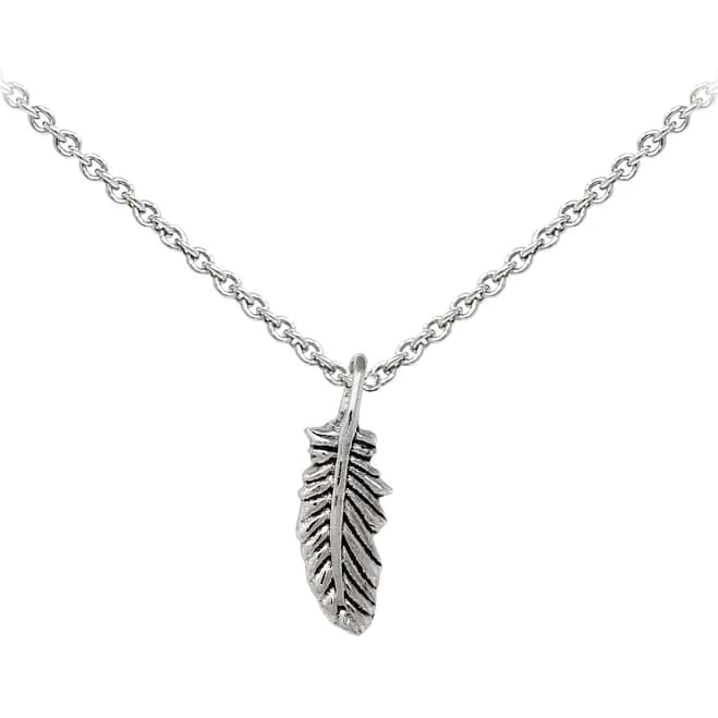 Wind & Fire Feather Dainty Necklace Adjustable to 15