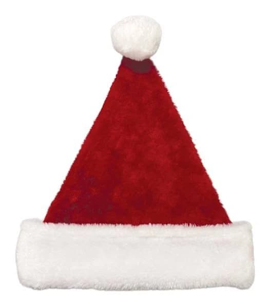 12-in Plush Santa Hat