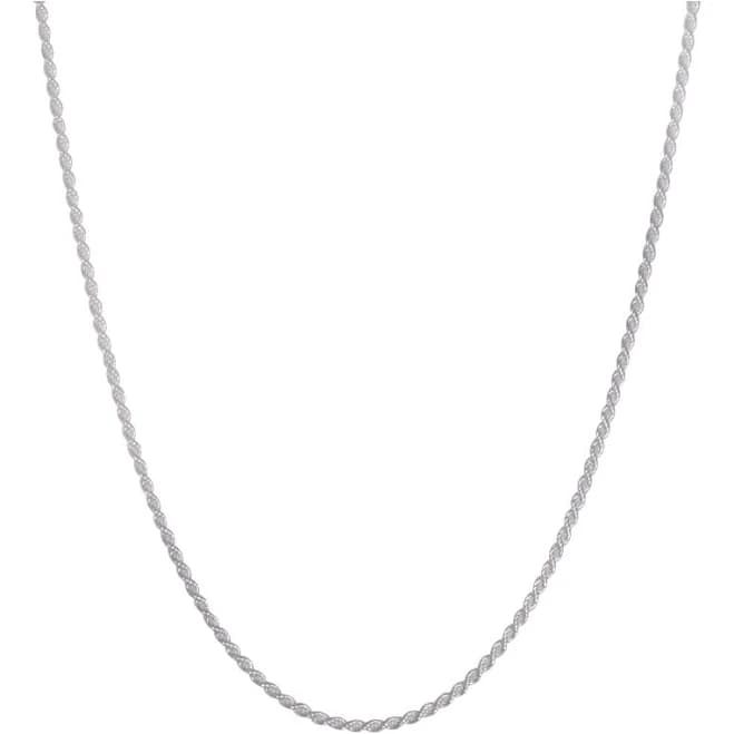 Brilliance Fine Jewelry Men's Sterling Silver Rope Necklace, 30"