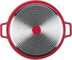 Amazon.com: MasterPan Non-Stick Stovetop Oven Grill Pan with Heat-in Steam-Out Lid, nonstick cookware, 12", Red, : Appliances