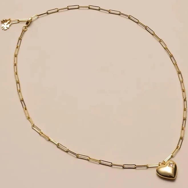 Lucky Brand Women's Heart Pendant Necklace