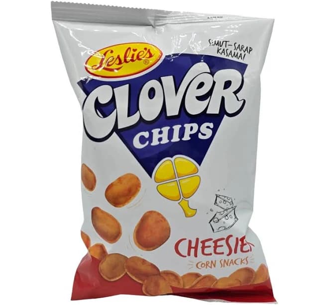 Leslie's Clover Chips Cheese Corn Snacks - 85g