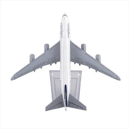 Delta B747 Plane Model 1:400 Scale Alloy Aircraft Collectible for Display Model Gifts Display Toy, White