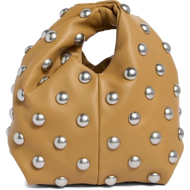 Simone Studded Leather Tote Bag