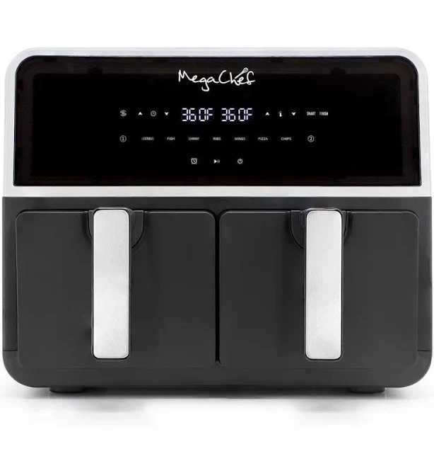 MegaChef Dual 4.5L Digital Electric Air Fryer