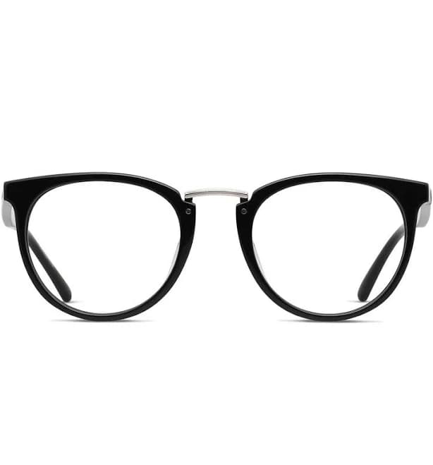 Round Shiny Black Prescription Included Online Glasses Ottoto Danno Frames, Discounted, FSA/HSA, Bifocal, Transitions , Stylish, Cool, Fashion
