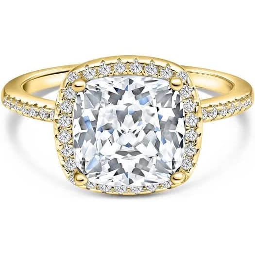 Modern Gents Trading Co Women's Lovely Cushion Cut Center Stone Engagement Ring