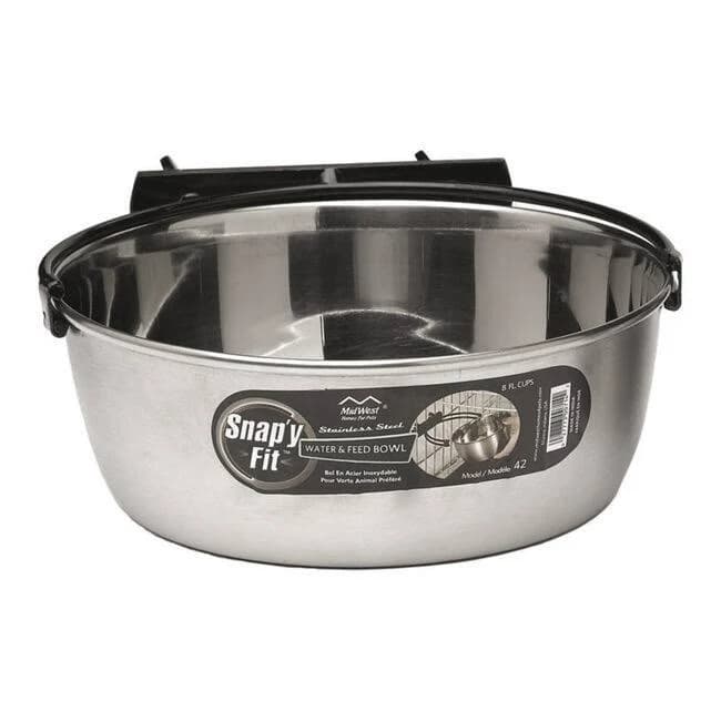 Midwest Snap'y Fit Stainless Steel Bowl