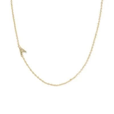 Kendra Scott 14K Gold Over Brass Mini Initial Pendant Necklace