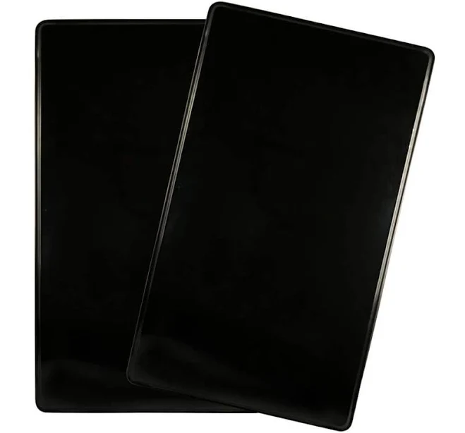 Range Kleen Black Rectangle Burner Covers