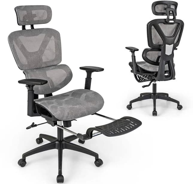 Costway Mesh Office Chair Executive Chair with 90°-120° Tilting