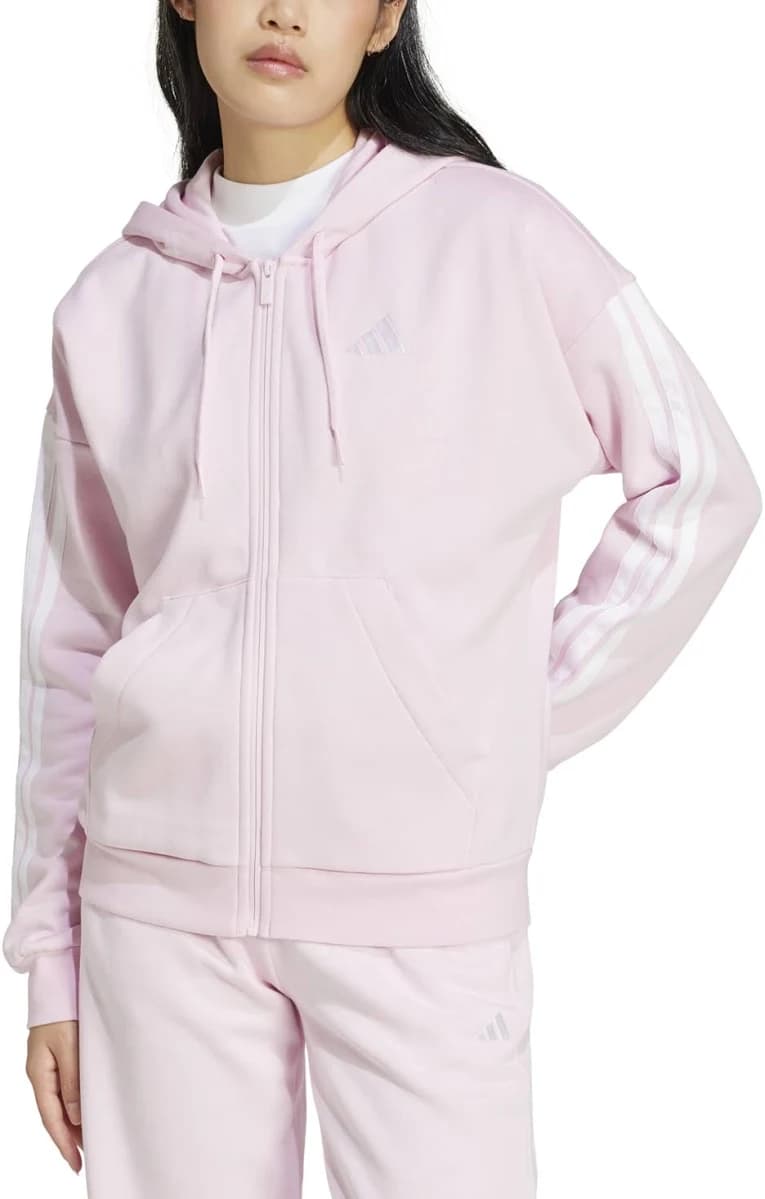 adidas Women's Essentials 3-Stripes Full-Zip Fleece Hoodie