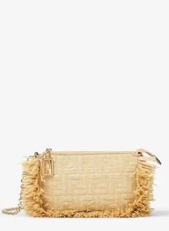 Fendi Baguette Pouch Rafia