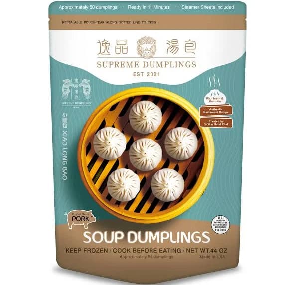 Pork Soup Dumplings (50 pcs) | Taiwanese-Style Xiao Long Bao