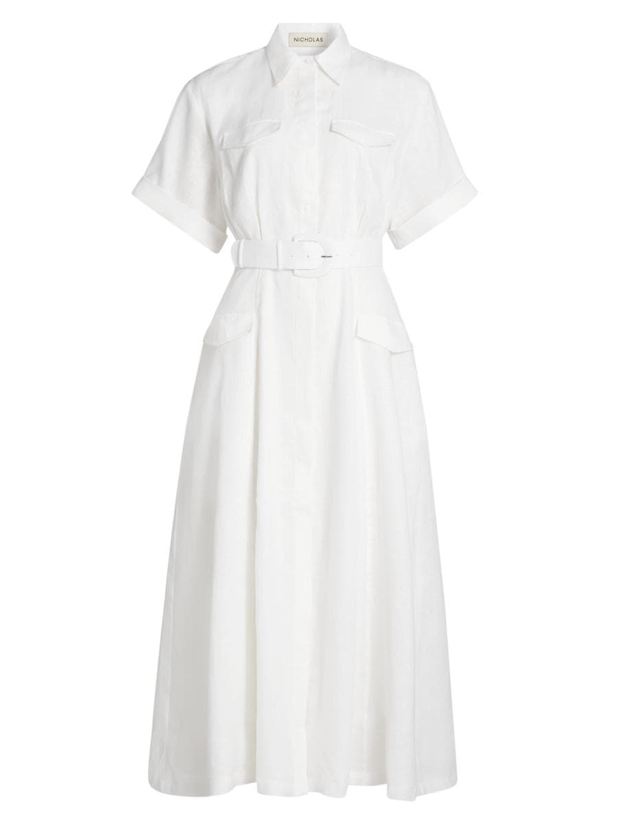 Nicholas the Label Sunni Belted Utility Shirtdress | Saks Fifth Avenue