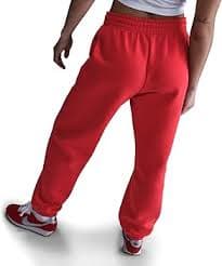 Nike Sportswear Phoenix Fleece Women's High-Waisted Oversized Sweatpants (FZ5996-657, University Red/Sail) Size Large : Clothing, Shoes & Jewelry - Amazon.com