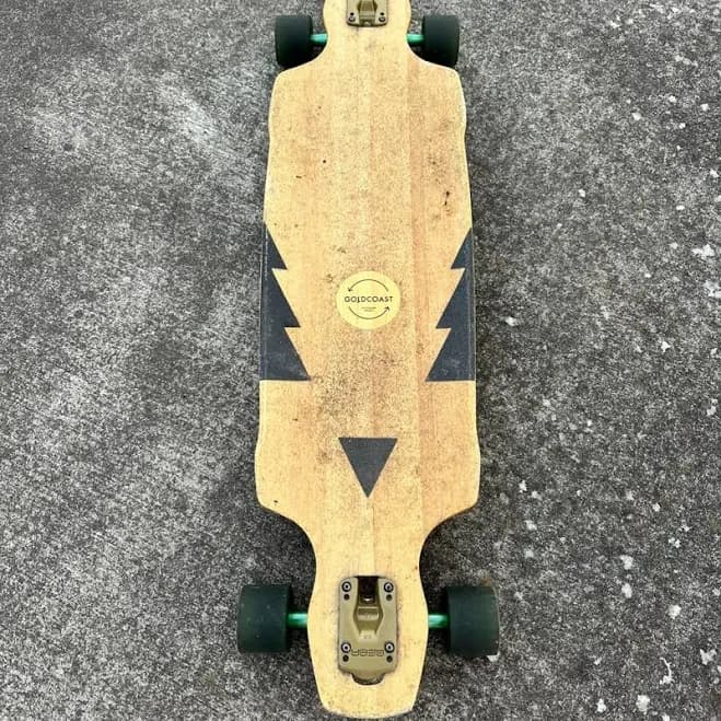 Goldcoast Games | Goldcoast Longboard With Black And Green Wheels | Color: Black/Tan | Size: Os | Emmayoungerrr's Closet