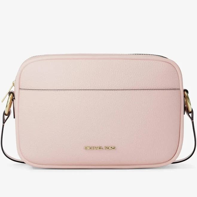 Michael Kors Jet Set Pebbled Leather Camera Crossbody Bag