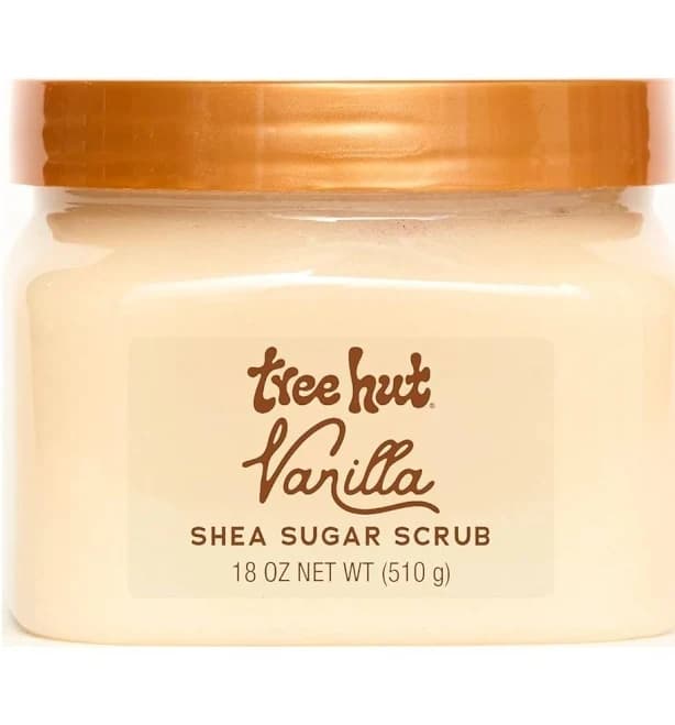 Tree Hut Vanilla Shea Sugar Exfoliating & Hydrating Body Scrub, 18 oz