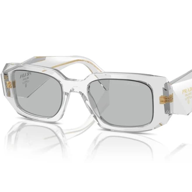 Prada Women's PR 17WS 12R30B Rectangle Sunglasses