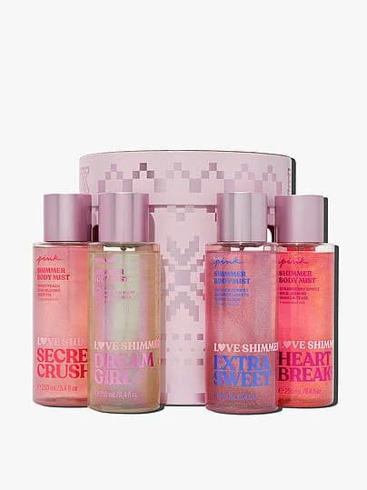 Victoria's Secret 4-Piece Full-Size Love Shimmer Gift Set