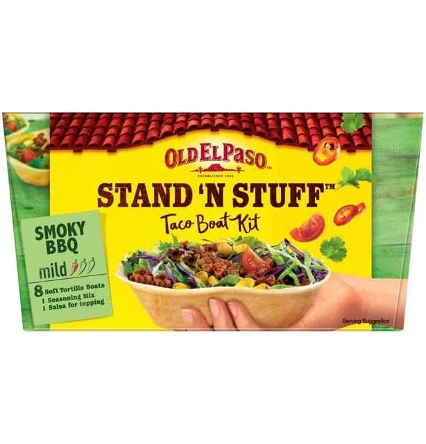 Soft Shell Taco Kit with Smoky BBQ Seasoning and Tomato Salsa 350g
