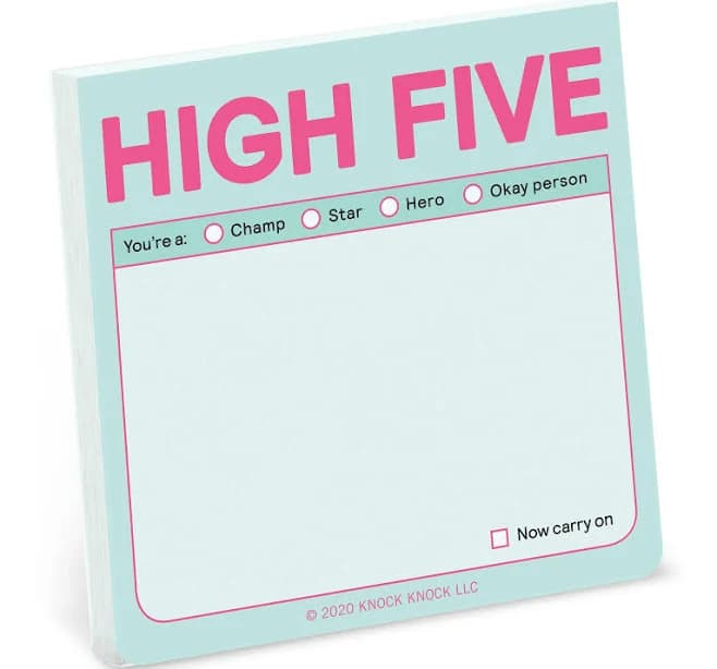 Knock Knock High Five Sticky Notes Pastel Edition