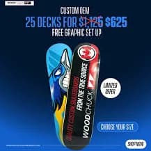 25X Custom OEM Printed Skateboards PACKAGES