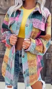 Pink Check Shacket – SoKal