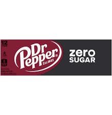 Dr Pepper Soda Zero Sugar