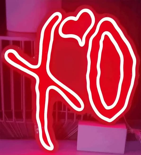 XO Heart Neon Sign