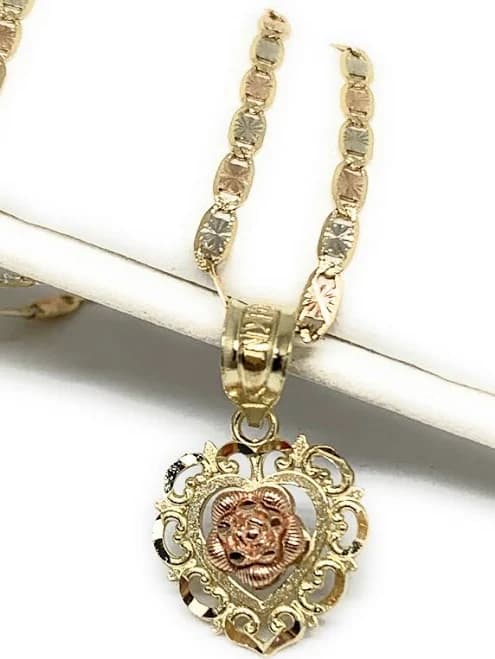 10K Solid Gold Valentina Chain Necklace
