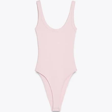 Zara Women's Ribbed Bodysuit