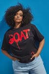 GOAT Graffiti Top - Black/Red | Fashion Nova