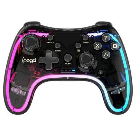 Wireless Bluetooth Remote Grip with RGB Breathing Light - Direct-Connect for Ps4/ps3/pc & Mobile Phones, Ergonomic Gaming Controller Accessory for