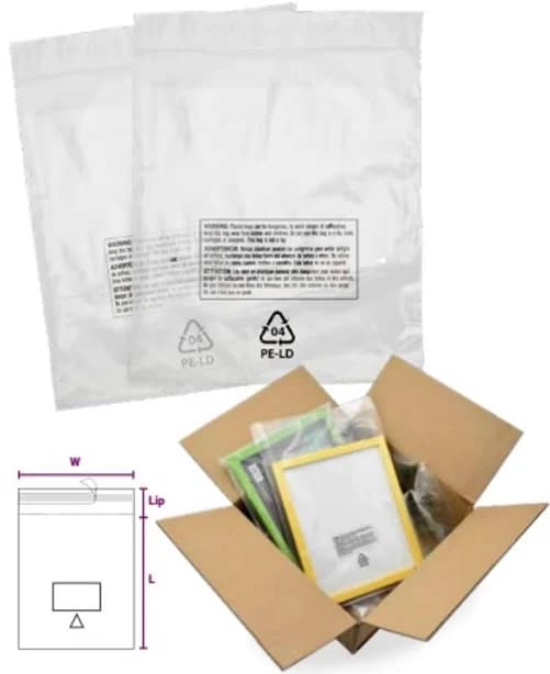 ClearBags Suffocation Warning Poly Bags