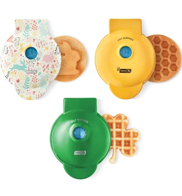 Dash Mini Waffle Maker Set of Three