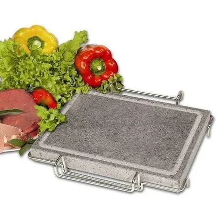 Ilsa Rectangular Lava Rock Plate with Stand