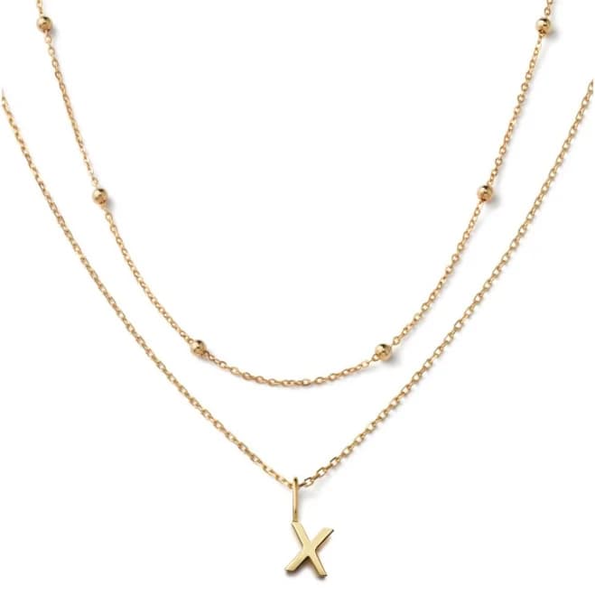 Ana Luisa Women's 10k Gold Layered Letter Necklace