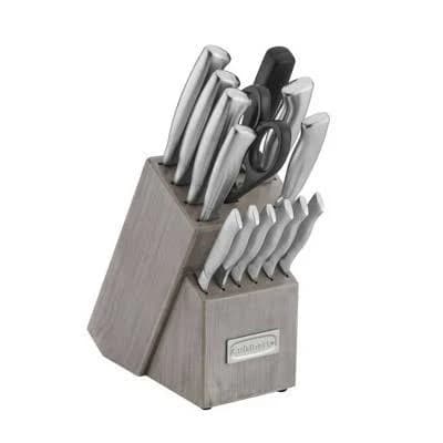 Cuisinart Classic 15pc Stainless Steel Knife Block Set