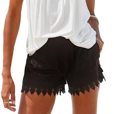 Lascana Women's Lace Trim Shorts