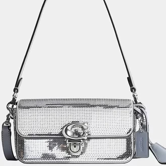 Coach Women's Studio Sequin Baguette Bag