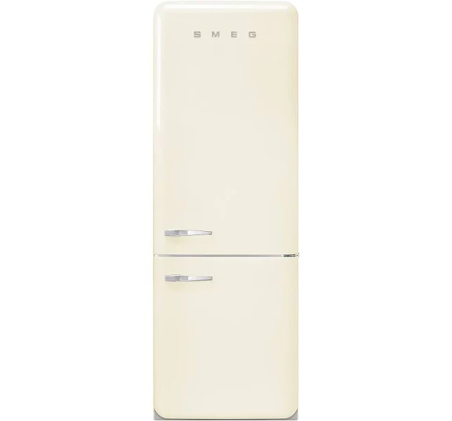 SMEG 50's Style Retro FAB 38 Refrigerator with Freezer, Left, Cream