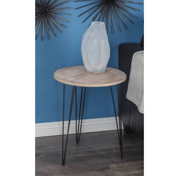 George Oliver Pasha Wooden Side End Accent Table