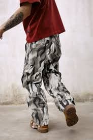 Flame Camo Loose Cargo Pants – Copping Zone