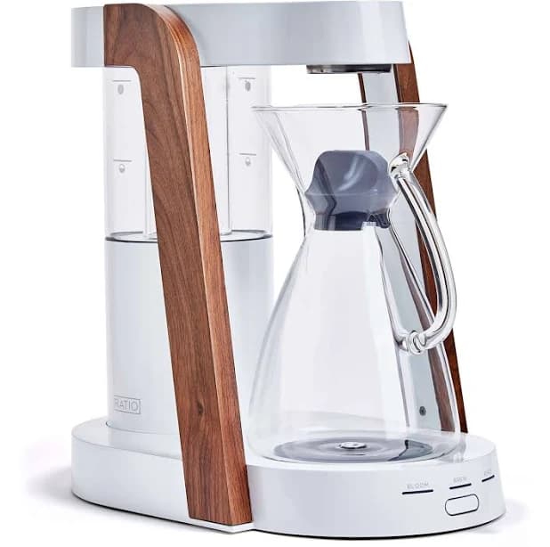 Ratio - Eight Matte Black Walnut Handblown Glass Coffee Maker