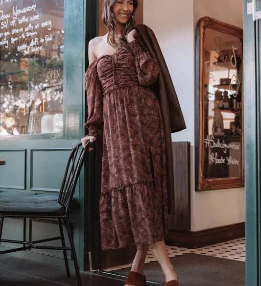 Petal and Pup Women's Keziah Long Sleeve Maxi Dress
